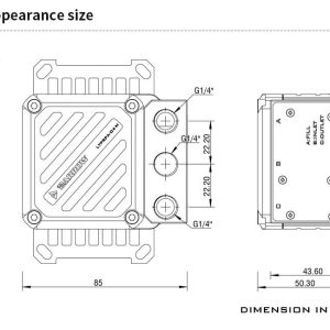 Barrow CPU Waterblock with Integrated 10W PWM Pump (White) - AMD AM4, AM5