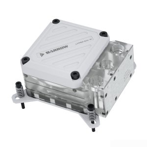 Barrow CPU Waterblock with Integrated 10W PWM Pump (White) - INTEL 115x / LGA1200 / LGA1700