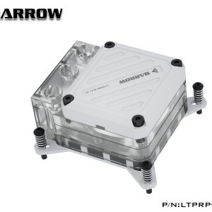 Barrow CPU Waterblock with Integrated 10W PWM Pump (White) - INTEL 115x / LGA1200 / LGA1700