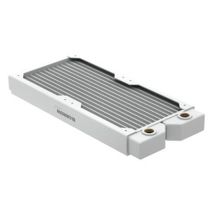 Barrow Dabel-A Series 240mm (2x120) Slim Line Copper Radiator - White