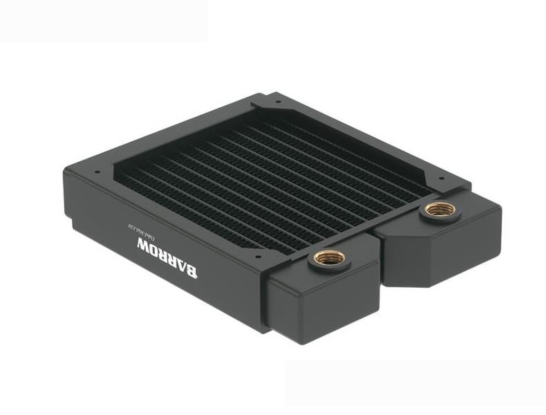 Barrow Dabel-B Series 120mm (1x120) Slim Line Copper Radiator - Black