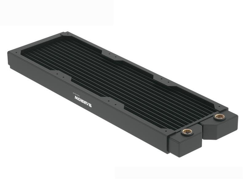 Barrow Dabel-B Series 360mm (3x120) Slim Line Copper Radiator - Black