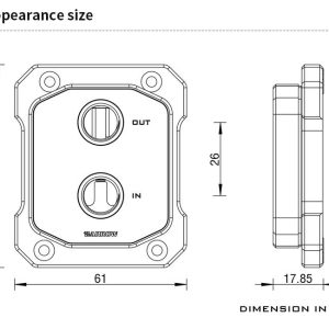 Barrow Direct-Die 12th / 13th Gen CPU Waterblock - Black - B-Grade