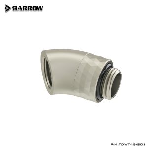 Barrow G1/4 Dazzle Series Male Rotary to 45 Degree Female Angle - White Silver : image 1
