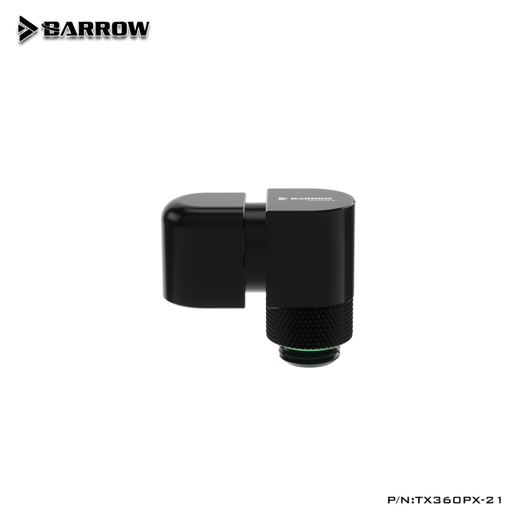Barrow G1/4 Male Rotary to 360 degree Rotary 90 Female Angle - Black : image 2