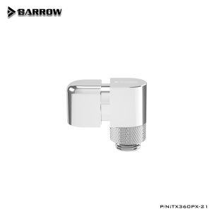 Barrow G1/4 Male Rotary to 360 degree Rotary 90 Female Angle - Silver : image 2