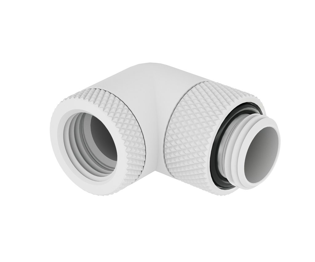 Barrow G1/4 Male Rotary to 90 Degree Rotary Female Angle - White : image 1