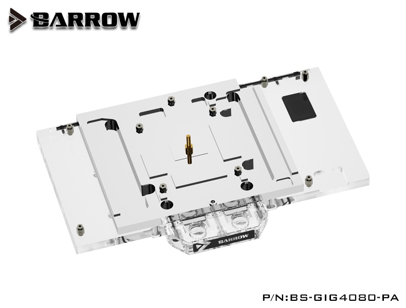 Barrow Gigabyte AORUS 4080 Aurora , LRC 2.0 RGB Graphics Card Waterblock + Backplate