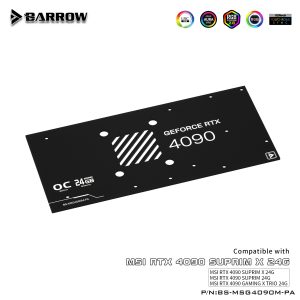 Barrow MSI RTX4090 TRIO , LRC 2.0 RGB Graphics Card Waterblock + Backplate