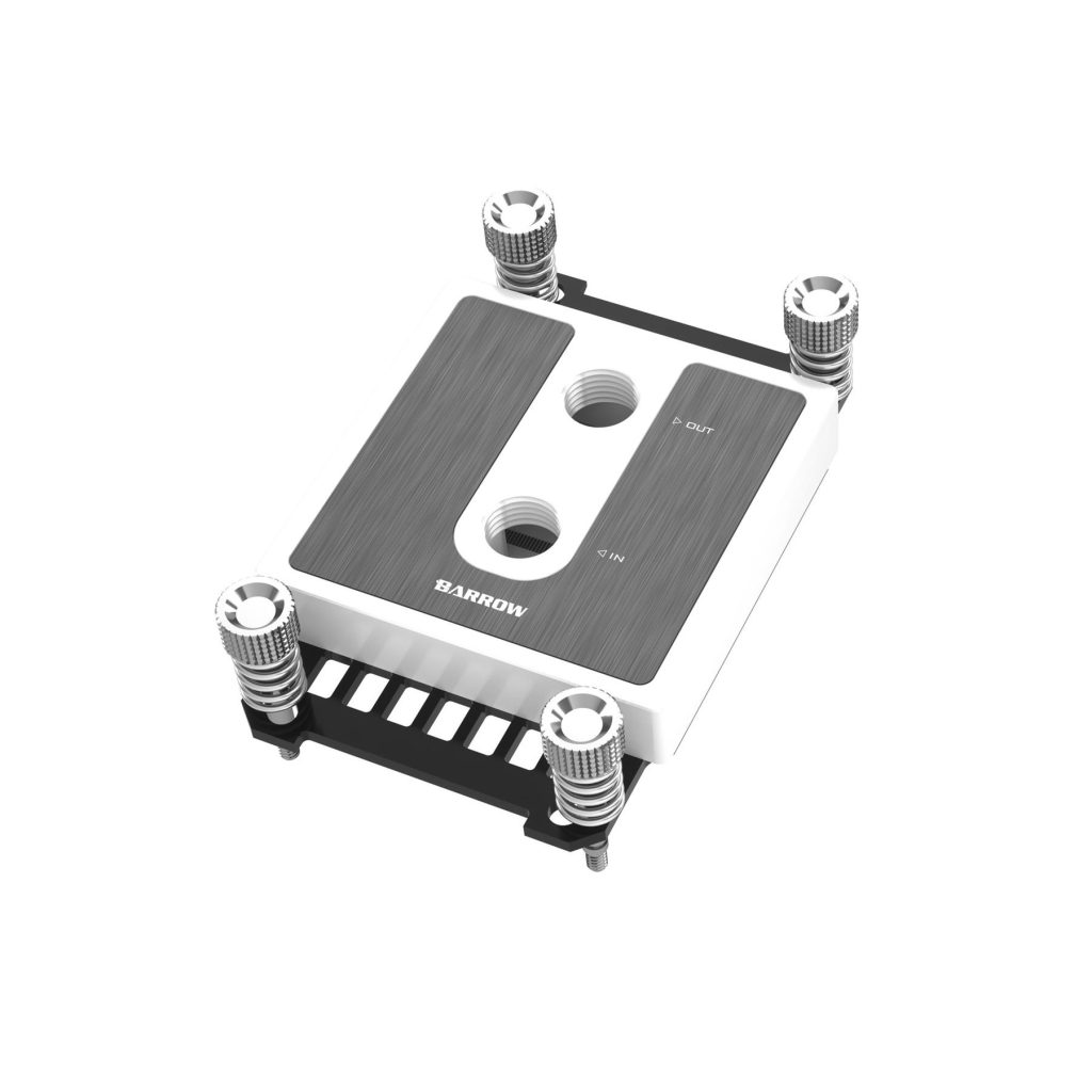 Barrow Micro Jet CPU Waterblock, AM4, AM5 - White POM
