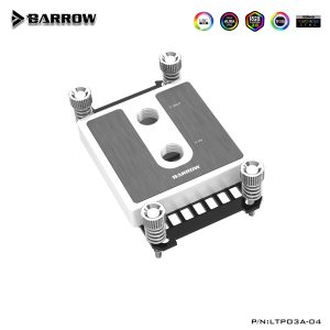 Barrow Micro Jet CPU Waterblock, AM4, AM5 - White POM