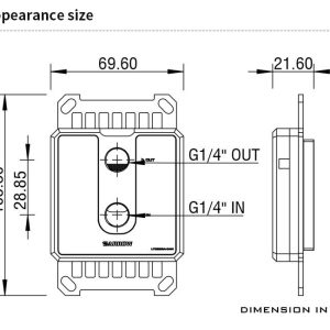 Barrow Micro Jet CPU Waterblock, AM4, AM5 - White POM