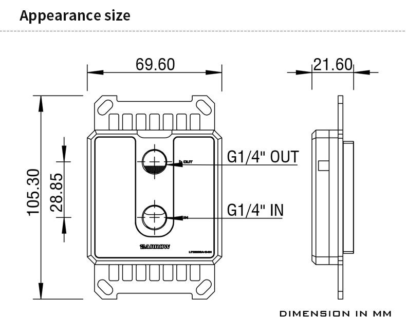 Barrow Micro Jet CPU Waterblock, AM4, AM5 - White POM