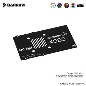 Barrow NVIDIA 4080 Founders, LRC 2.0 RGB Graphics Card Waterblock + Backplate : image 3