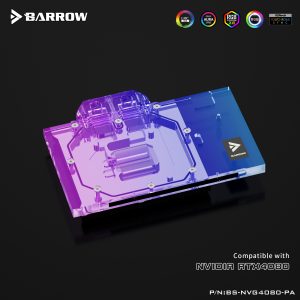 Barrow NVIDIA 4080 Founders, LRC 2.0 RGB Graphics Card Waterblock + Backplate : image 4