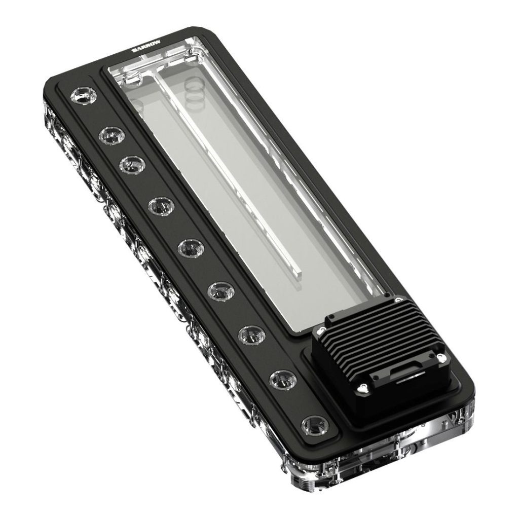 Barrow Waterway aRGB, Universal 360mm Distro Panel with 17w PWM Pump - Black : image 1