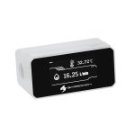 BarrowCH G1/4 Digital OLED Display Flow and Temperature Sensor - White - B-Grade