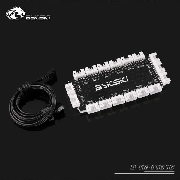 Bykski B-TR-1T016, 16 Channel 5v RBW Lighting Hub