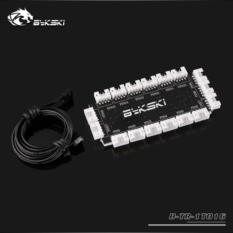 Bykski B-TR-1T016, 16 Channel 5v RBW Lighting Hub