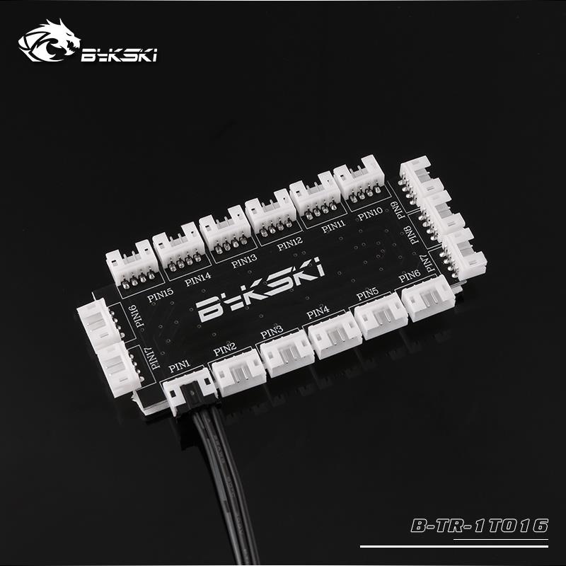Bykski B-TR-1T016, 16 Channel 5v RBW Lighting Hub