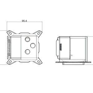 Bykski CPU-XPR-DDC-I CPU Water Block / Pump Combo with aRGB (Intel LGA 115x /1366 /20xx) : image 4