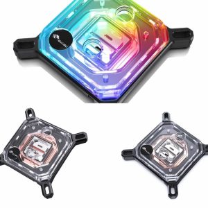 Bykski CPU-XPR-I-V3 Acrylic CPU Water Block, 5v aRGB (INTEL 115x/1200/1700/20xx) - Clear