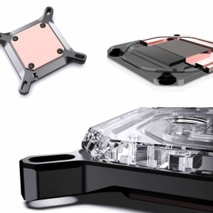 Bykski CPU-XPR-I-V3 Acrylic CPU Water Block, 5v aRGB (INTEL 115x/1200/1700/20xx) - Clear
