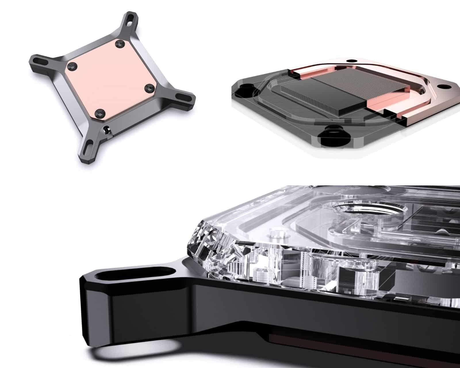 Bykski CPU-XPR-I-V3 Acrylic CPU Water Block, 5v aRGB (INTEL 115x/1200/1700/20xx) - Clear