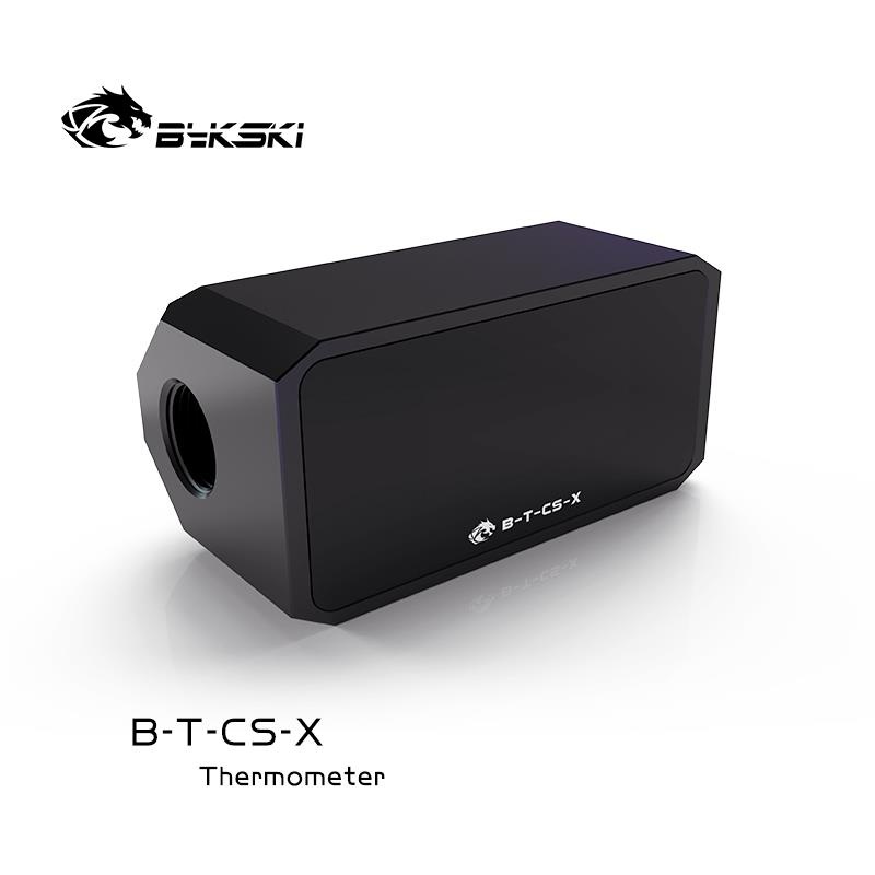 Bykski Inline Temperature Thermometer with OLED Display - Black (BT-CS-X) : image 2