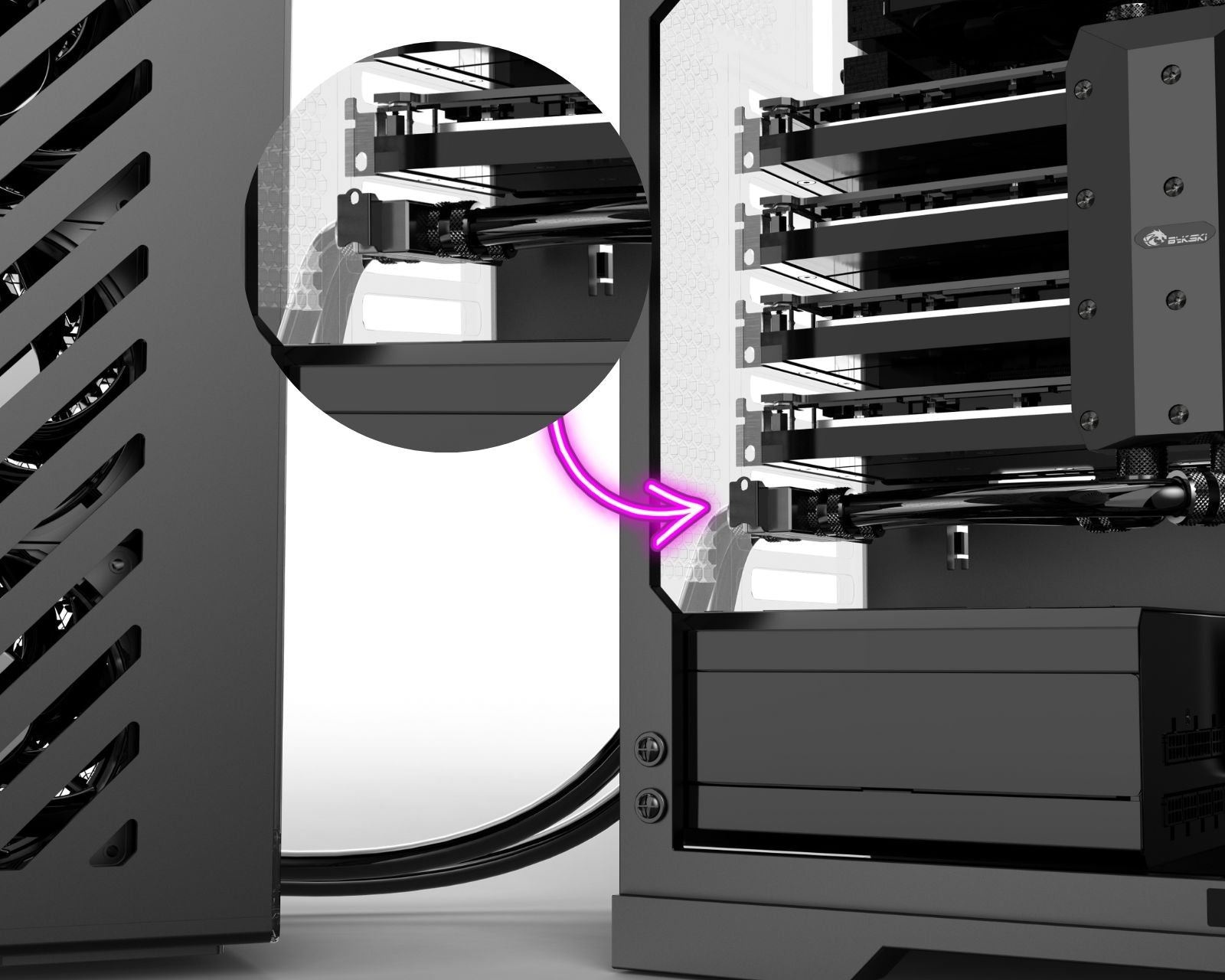 Bykski PCI Slot Pass Through Dual G1/4 for External Cooling (B-PCI-EM-X) : image 3