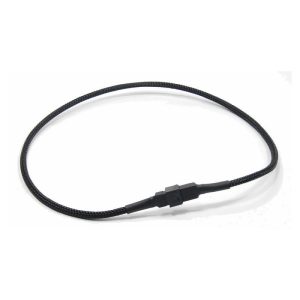 Cable Modders 3Pin Male to 1x Female Fan Cable 30CM Braid Sleeved Extension, Jet Black