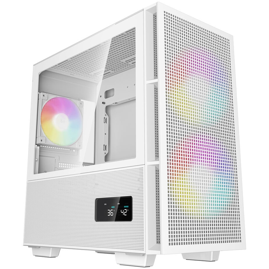 DeepCool CH360 Digital Micro-ATX Case - white