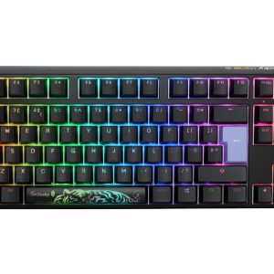 Ducky Channel One 3 Classic Black (UK) - TKL 80% - Cherry Clear