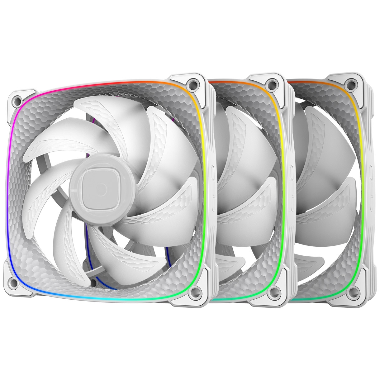 Geometric Future Squama 2503W RGB fans, pack of 3 - 120 mm, white