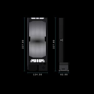 Granzon 240mm Radiator with 15w DDC Pump and Reservoir (GZMN240N) - Black - B-Grade