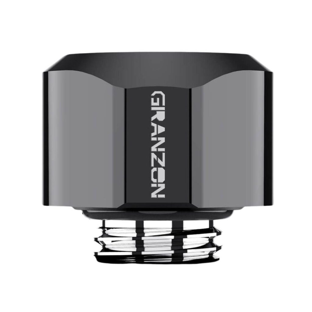 Granzon G1/4 - 14mm Anti Slip Rigid Tube Fitting (GD-FT14) - Black