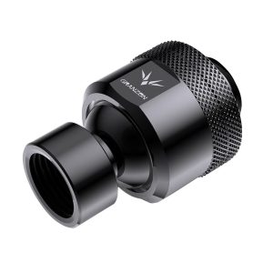 Granzon G1/4 Male Rotary to Female Multi Directional Elbow Fitting (GD-X) - Black : image 1
