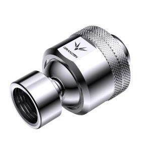 Granzon G1/4 Male Rotary to Female Multi Directional Elbow Fitting (GD-X) - Silver : image 1