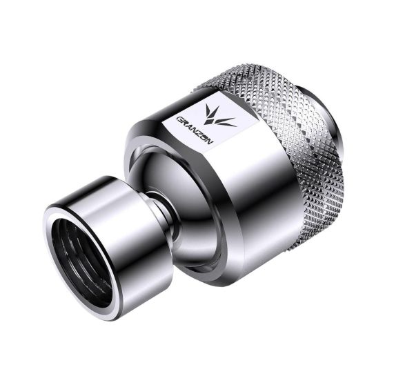 Granzon G1/4 Male Rotary to Female Multi Directional Elbow Fitting (GD-X) – Silver