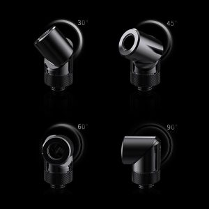 Granzon G1/4 Rotary Male to Female 0 - 90 Degree Multi Directional Elbow (GD-SK) - Black : image 4