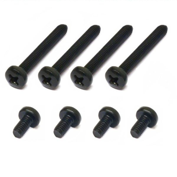 Hardware Labs Black Ice Radiator Screw set – 4x M4 x 30mm, 4x M4 x 5mm