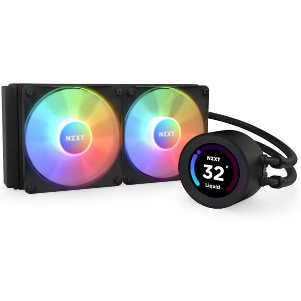 NZXT Kraken Elite 240 Black RGB Fans CPU Liquid Cooler