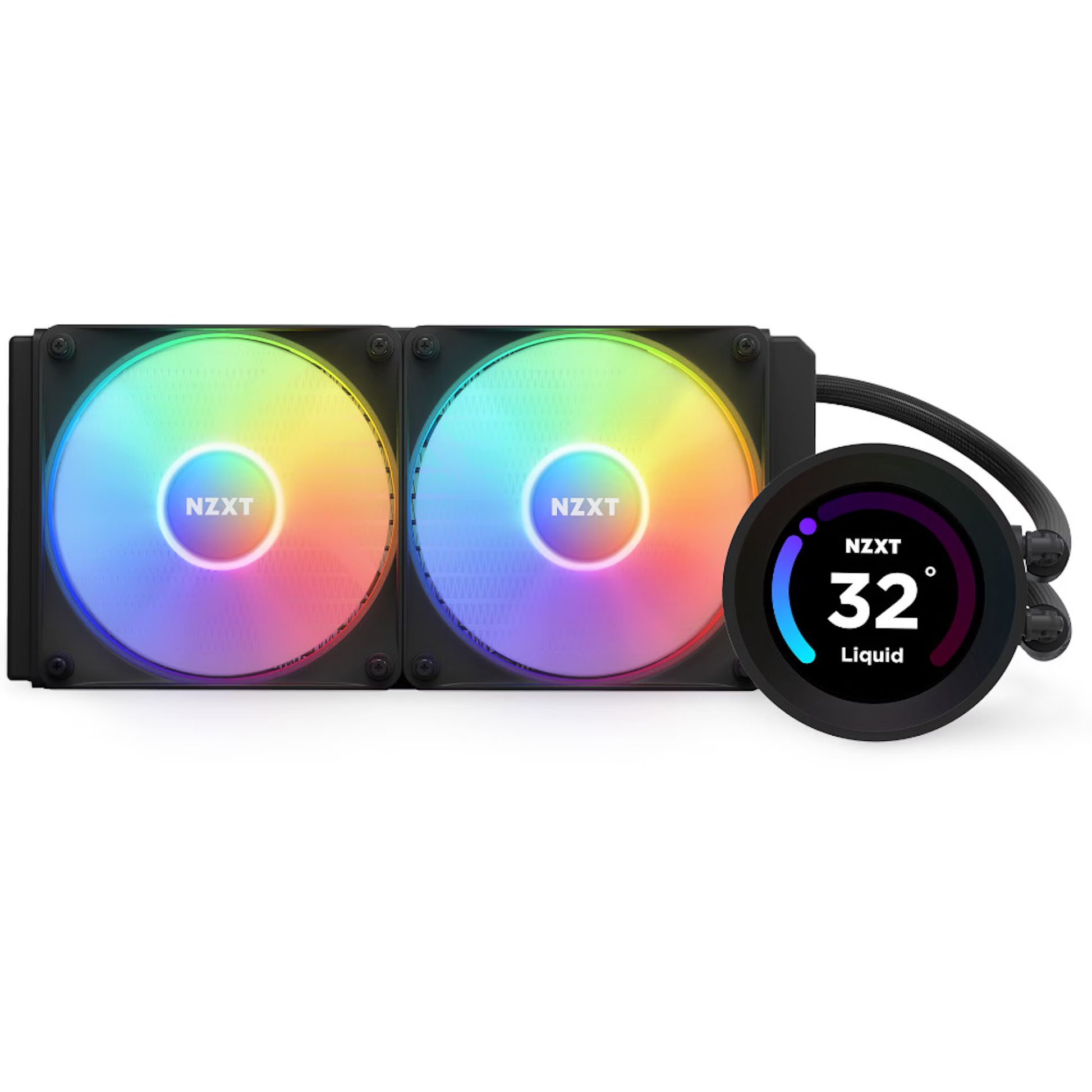 NZXT Kraken Elite 240 Black RGB Fans CPU Liquid Cooler