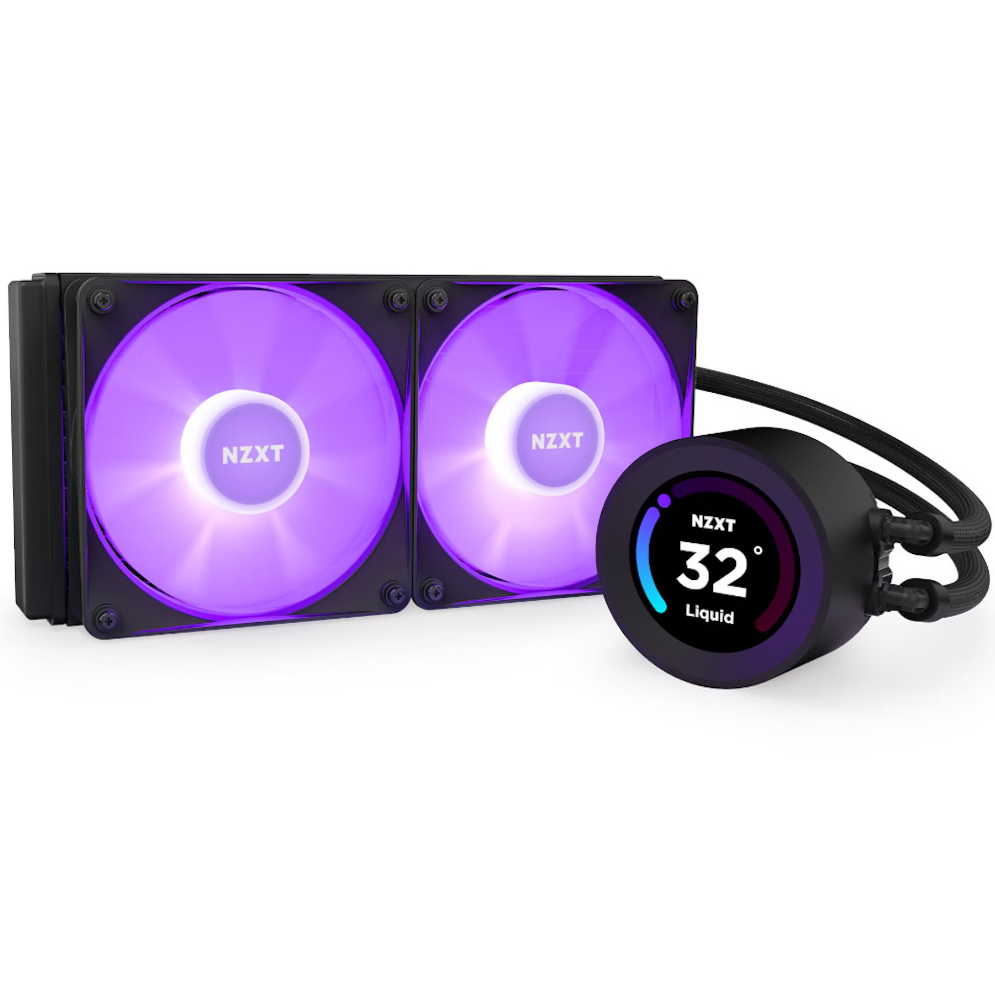NZXT Kraken Elite 240 Black RGB Fans CPU Liquid Cooler