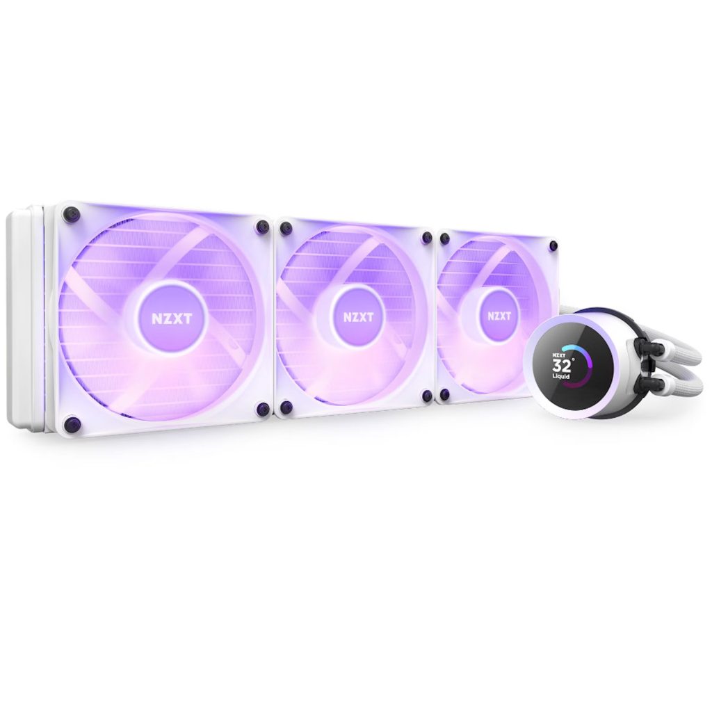 NZXT Kraken 360 White RGB Fans CPU Liquid Cooler