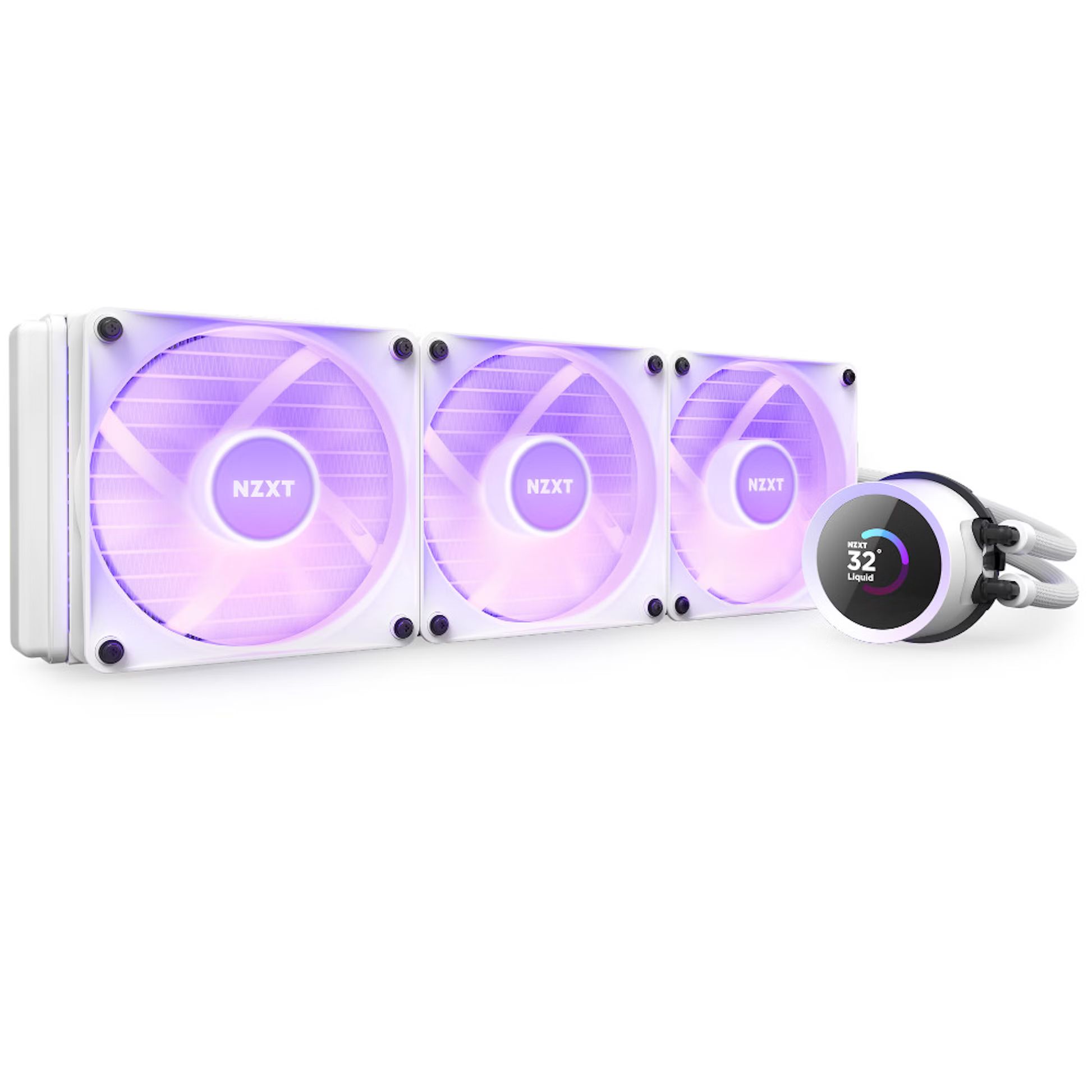 NZXT Kraken 360 White RGB Fans CPU Liquid Cooler
