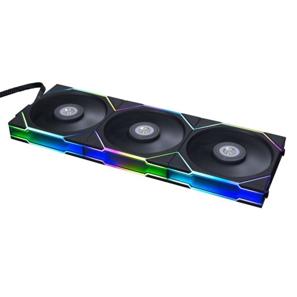 Lian Li UNI FAN TL Series reverse blade fans, pack of 3 incl. controller – 120mm, black – B-Grade