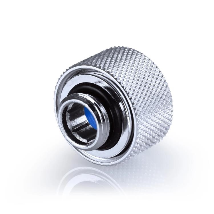 Liquid.cool 14mm Anti Slip Hard Tube Compression Fitting - Silver