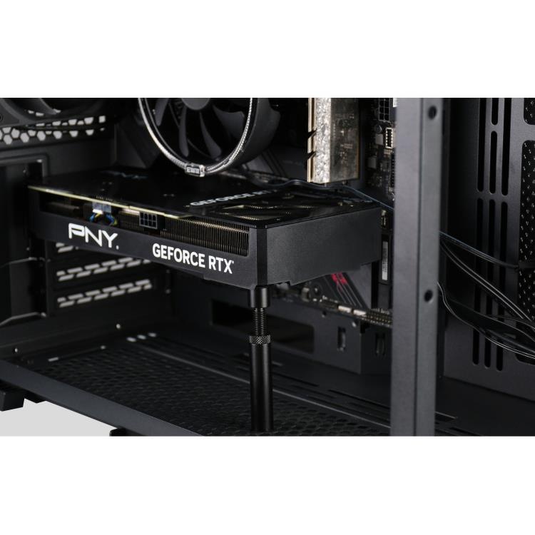 Liquid.cool Maxi Telescopic Aluminium Graphics Card Weight Support - Black