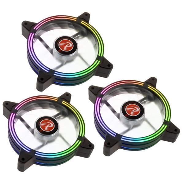 RAIJINTEK SKLERA 12 RBW ARGB LED fan – set of 3, 120mm -B-Grade